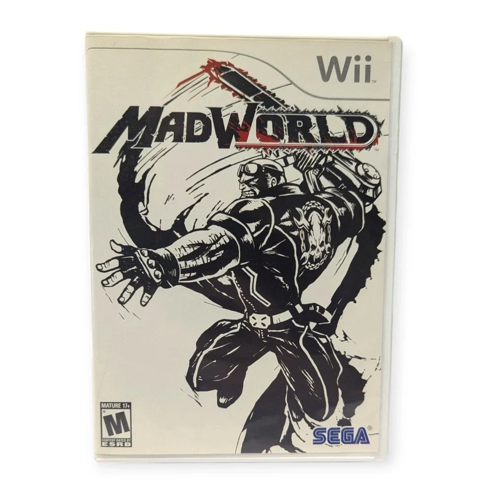 MadWorld Nintendo Wii SEGA PlatinumGames Action Game CIB Complete White Case